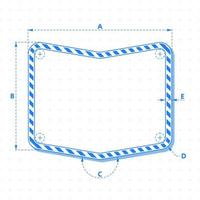 planta de banner com componentes de um desenho de engenharia. tecnologia digital e design de engenharia. maquete vazia para texto e gráfico. vetor