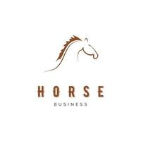 design de ilustração de modelo de logotipo de vetor de ícone de cavalo