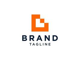 logotipo da letra inicial g. estilo de origami de forma de círculo laranja isolado no fundo branco. utilizável para logotipos de negócios e branding. elemento de modelo de design de logotipo de vetor plana.