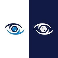 design de logotipo de vetor para cuidados com os olhos