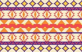 padrão sem emenda de tecido nativo americano navajo, fundo tradicional étnico tribal geométrico, elementos de design, design para tapete, papel de parede, roupas, tapete, interior, ilustração vetorial de bordado. vetor