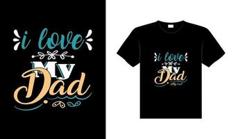 pai família tshirt design letras tipografia citação relacionamento design de mercadoria vetor