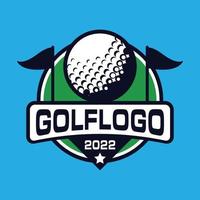 design de logotipo de golfe, logotipo de esportes vetor