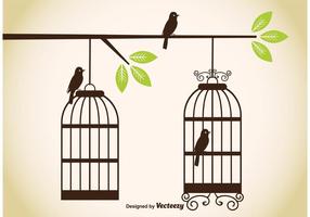 Vetores Vintage Birdcage