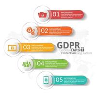 modelo infográfico com etapas e processo para seu projeto. vetor