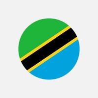 país Tanzânia. bandeira da Tanzânia. ilustração vetorial. vetor