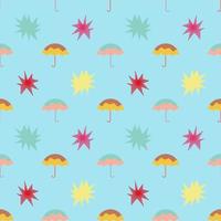 bonito padrão de guarda-chuvas. vendas de monção. vetor