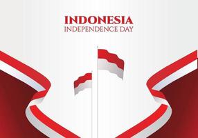 celebração do fundo do dia da independência da indonésia em 17 de agosto. vetor
