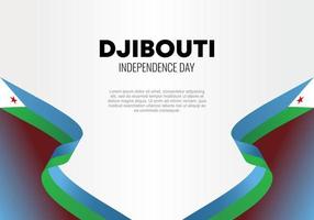 dia da independência do djibuti para celebração nacional em 27 e 28 de junho. vetor