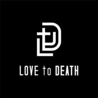 letras iniciais ltd amor até a morte com design de logotipo católico jesus christian cross church vetor
