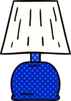 doodle dos desenhos animados de uma lâmpada de cabeceira vetor
