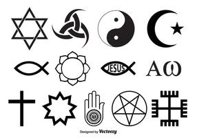 Vetores de símbolos religiosos