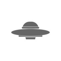 ilustração de design de logotipo de ícone de ufo vetor