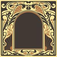 fundo art nouveau vetor