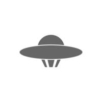 ilustração de design de logotipo de ícone de ufo vetor