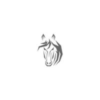 ilustração do logotipo do ícone do cavalo vetor