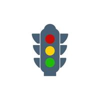 modelo de ilustração de design de ícone de semáforo vetor