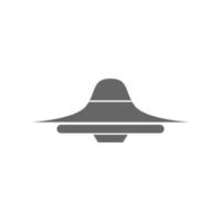 ilustração de design de logotipo de ícone de ufo vetor