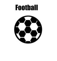 ilustração de ícone de bola de futebol vetor