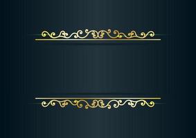 fundo de ilustração de design dourado ornamental floral artístico para um presente, cartão e convite vetor