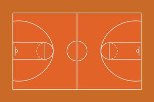 quadra de basquete, mesa especial para tática vetor