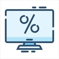 ícones azuis de tema de comércio eletrônico isolado eps 10 gráfico de vetor gratuito