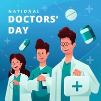 dia nacional do médico vetor