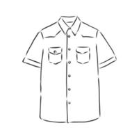 desenho de vetor de blusa de camisa