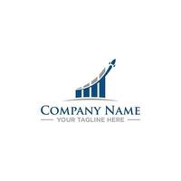 design de logotipo ou símbolo para empresa de consultoria de negócios ou contabilidade financeira vetor