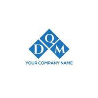 conceito de logotipo de letra de iniciais criativas dqm. dqm letter design.dqm carta logo design em fundo branco. conceito de logotipo de letra de iniciais criativas dqm. design de letra dqm. vetor