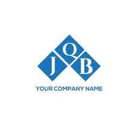 design de logotipo de letra jqb em fundo branco. conceito de logotipo de letra de iniciais criativas jqb. design de letra jqb. vetor