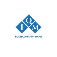 design de logotipo de carta iqm em fundo branco. conceito de logotipo de letra de iniciais criativas iqm. design de letra iqm. vetor