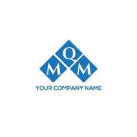 design de logotipo de letra mqm em fundo branco. conceito de logotipo de letra de iniciais criativas mqm. design de letra mqm. vetor