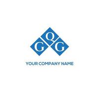 gqg conceito de logotipo de carta de iniciais criativas. gqg letter design.gqg carta logo design em fundo branco. gqg conceito de logotipo de carta de iniciais criativas. design de letra gqg. vetor