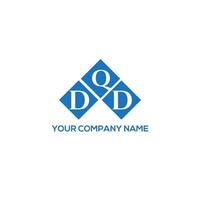 dqd carta design.dqd carta logotipo design em fundo branco. conceito de logotipo de letra de iniciais criativas dqd. design de letra dqd. vetor