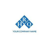 conceito de logotipo de letra de iniciais criativas hrq. hrq carta design.hrq design de logotipo de carta em fundo branco. conceito de logotipo de letra de iniciais criativas hrq. design de letra hrq. vetor