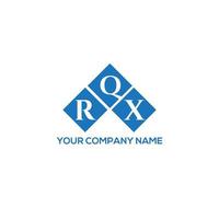 rqx carta design.rqx carta logo design em fundo branco. conceito de logotipo de carta de iniciais criativas rqx. rqx carta design.rqx carta logo design em fundo branco. r vetor