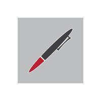 ilustração de design de modelo de logotipo de vetor de ícone de caneta