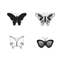 desenho de logotipo de borboleta vetor