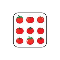 vetor de logotipo de tomate