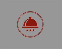 logotipo de sino para restaurante vetor