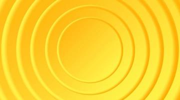 fundo mínimo geométrico amarelo 3d e ilustração em vetor livre de banner