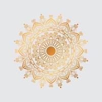 vetor de mandala geométrica decorativa de luxo grátis para mehndi, ornamento, tatuagem, arte, islâmico, flor, floral, desenho