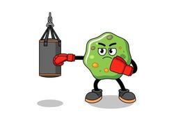 ilustração de puke boxer vetor