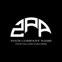 design criativo de logotipo de carta zpp com gráfico vetorial vetor