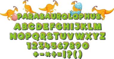 alfabetos ingleses de letras az e número 0-9 vetor