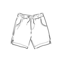 desenho vetorial de shorts vetor