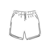 desenho vetorial de shorts vetor