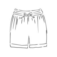 desenho vetorial de shorts vetor