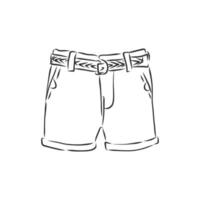 desenho vetorial de shorts vetor